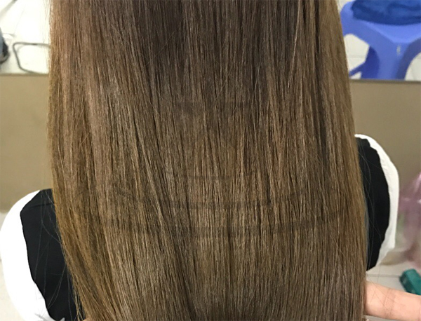 Công thức nhuộm tóc màu nâu tây cân bằng trên nền nhiều tone màu - Học viện tóc quốc tế OneStar - Dạy cắt tóc theo tiêu chuẩn Toni&Guy