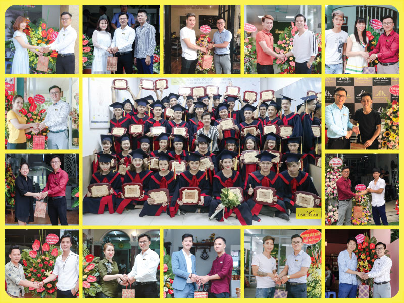 Học viên tốt nghiệp khoá học cắt tóc tại onestar