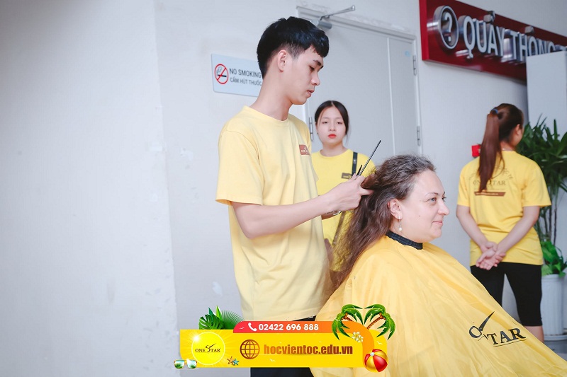 Học cắt tóc ở Thái Bình 1